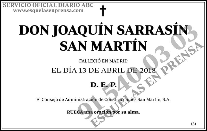 Joaquín Sarrasín San Martín